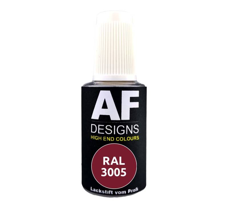 Alex Flittner Designs Lackstift RAL 3005 WEINROT stumpfmatt 20ml Reparaturstift Acryl Retuschierlack Reparaturlack Holz Metall Möbel Bad von Alex Flittner Designs