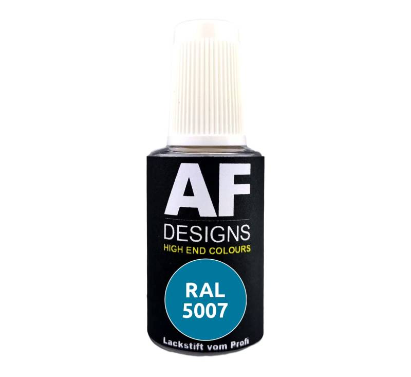 Alex Flittner Designs Lackstift RAL 5007 BRILLANTBLAU matt 20ml Reparaturstift Acryl Retuschierlack Reparaturlack Holz Metall Möbel Bad von Alex Flittner Designs