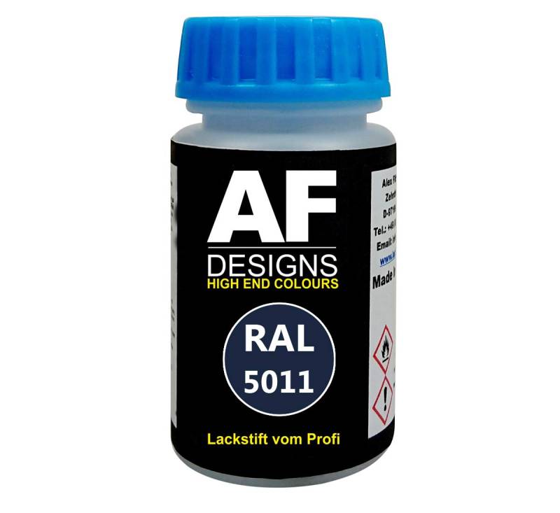 Alex Flittner Designs Lackstift RAL 5011 STAHLBLAU glänzend 50ml schnelltrocknend Acryl von Alex Flittner Designs