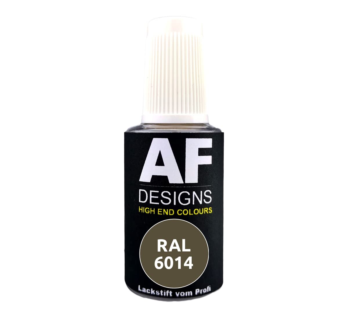 Alex Flittner Designs Lackstift RAL 6014 GELBOLIV matt 20ml Reparaturstift Acryl Retuschierlack Reparaturlack Holz Metall Möbel Bad von Alex Flittner Designs