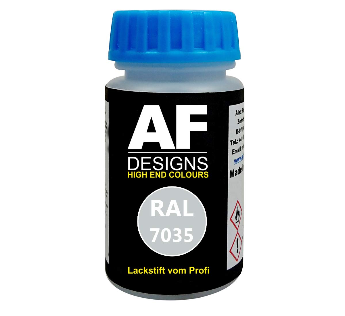 Alex Flittner Designs Lackstift RAL 7035 LICHTGRAU matt 50ml schnelltrocknend Acryl von Alex Flittner Designs