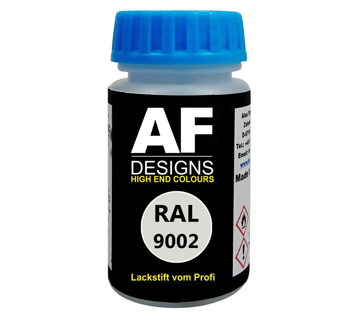 Alex Flittner Designs Lackstift RAL 9002 GRAUWEISS matt 50ml schnelltrocknend Acryl von Alex Flittner Designs