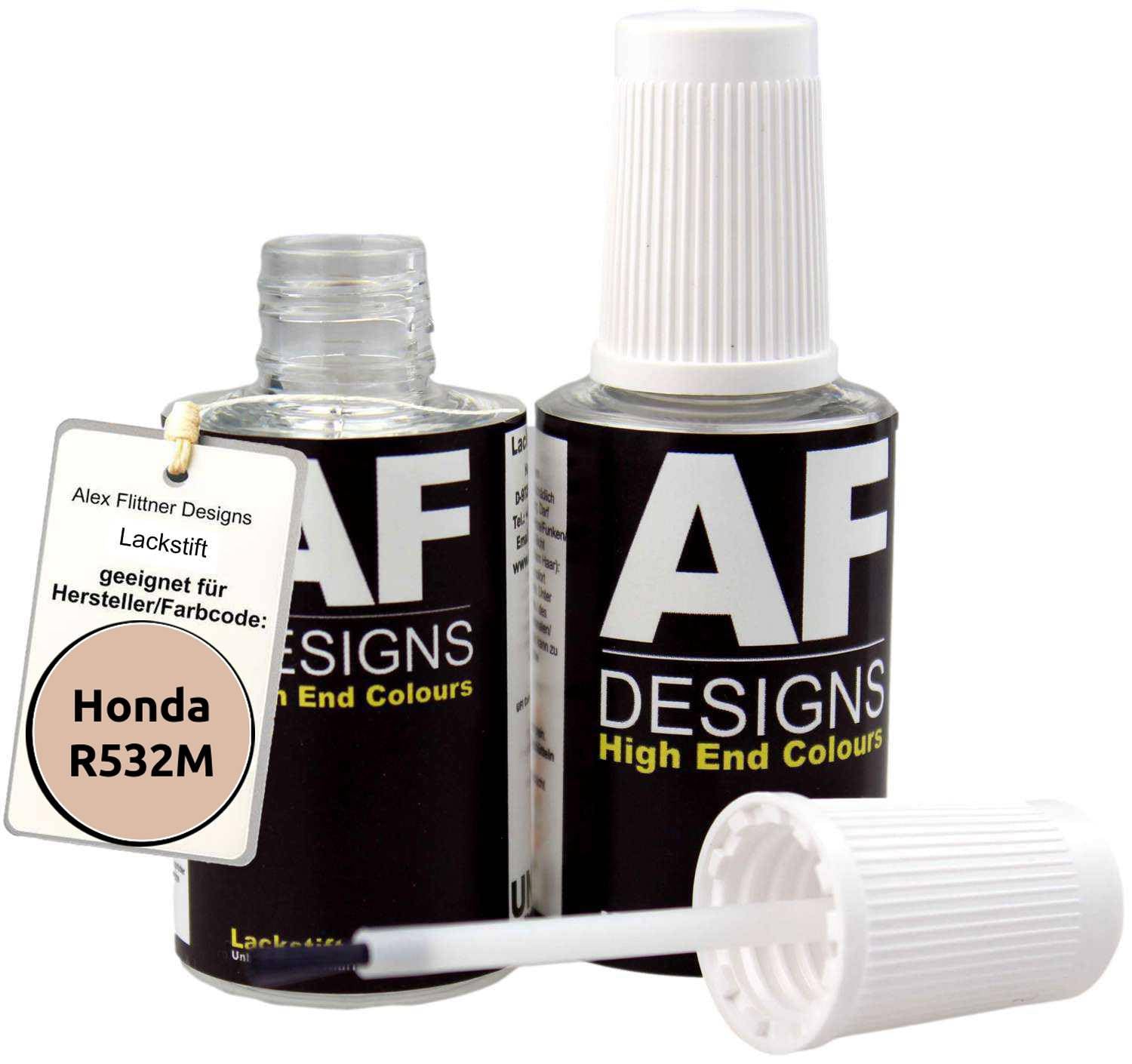 Alex Flittner Designs Lackstift für Honda R532M Cool Rose Metallic schnelltrocknend 2x20ml Autolack von Alex Flittner Designs