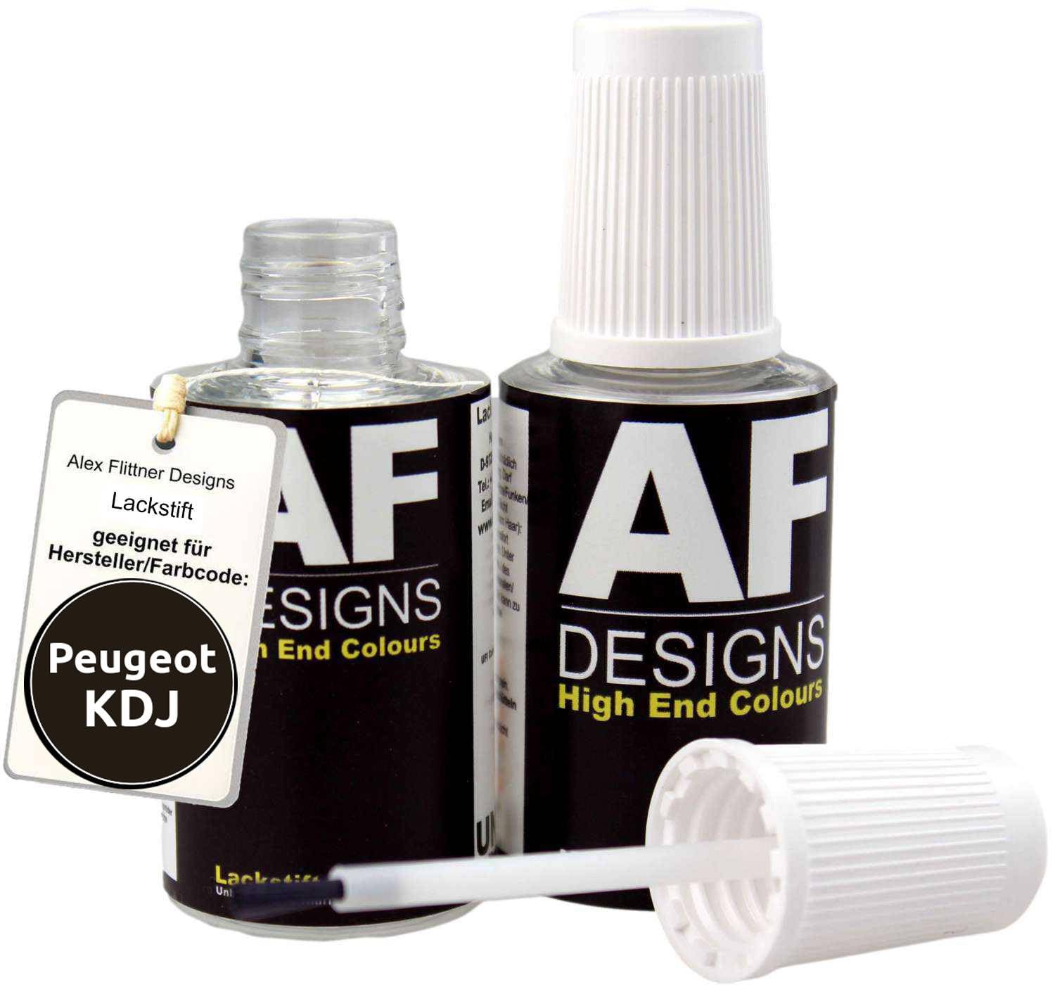 Alex Flittner Designs Lackstift für Peugeot KDJ Terre D'Ombre Nacre schnelltrocknend 2x20ml Autolack von Alex Flittner Designs