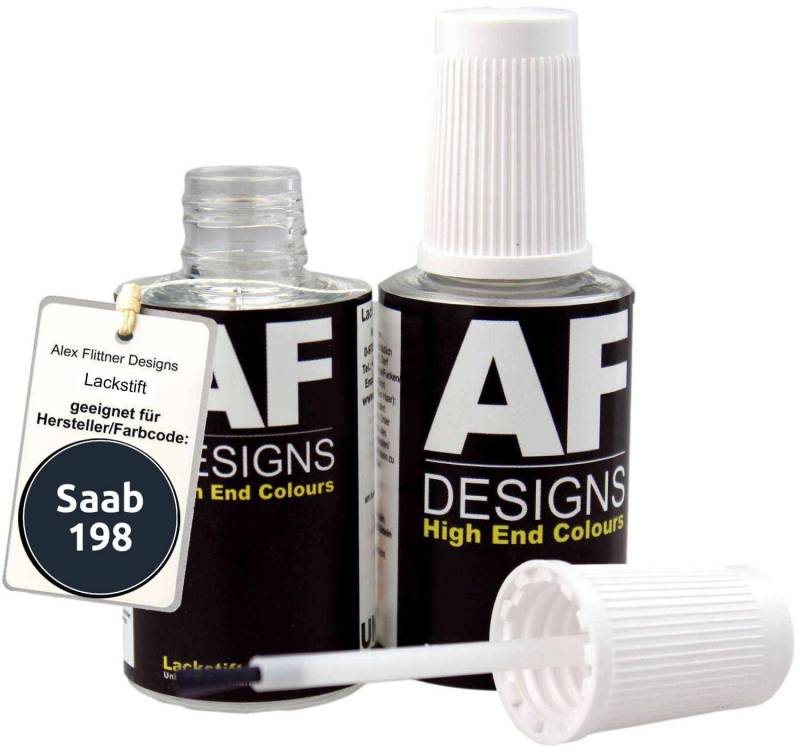 Alex Flittner Designs Lackstift für Saab 198 Embassy Blue schnelltrocknend 2x20ml Autolack von Alex Flittner Designs