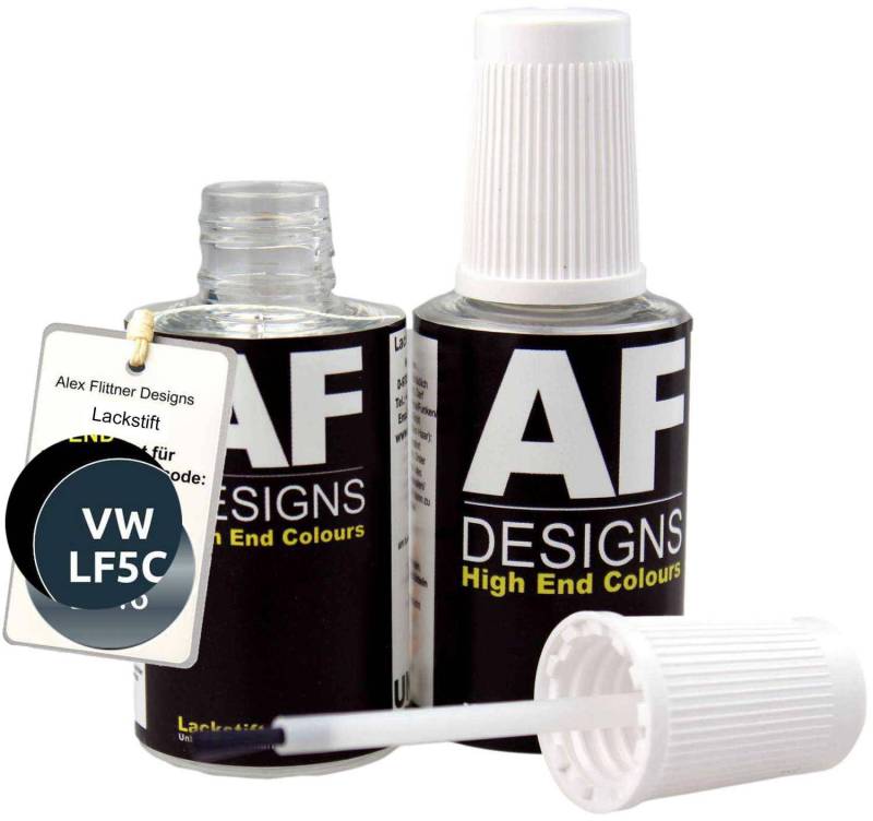 Alex Flittner Designs Lackstift für VW/Volkswagen Königsblau LF5C schnelltrocknend 2x20ml Autolack von Alex Flittner Designs