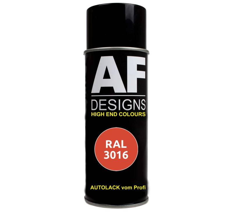 Alex Flittner Designs RAL Lackspray Autolack Sprühdose Spraydose RAL3016 KORALLENROT matt von Alex Flittner Designs