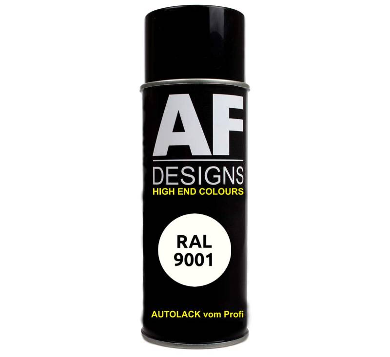 Alex Flittner Designs RAL Lackspray Autolack Sprühdose Spraydose RAL9001 CREMEWEISS seidenmatt von Alex Flittner Designs