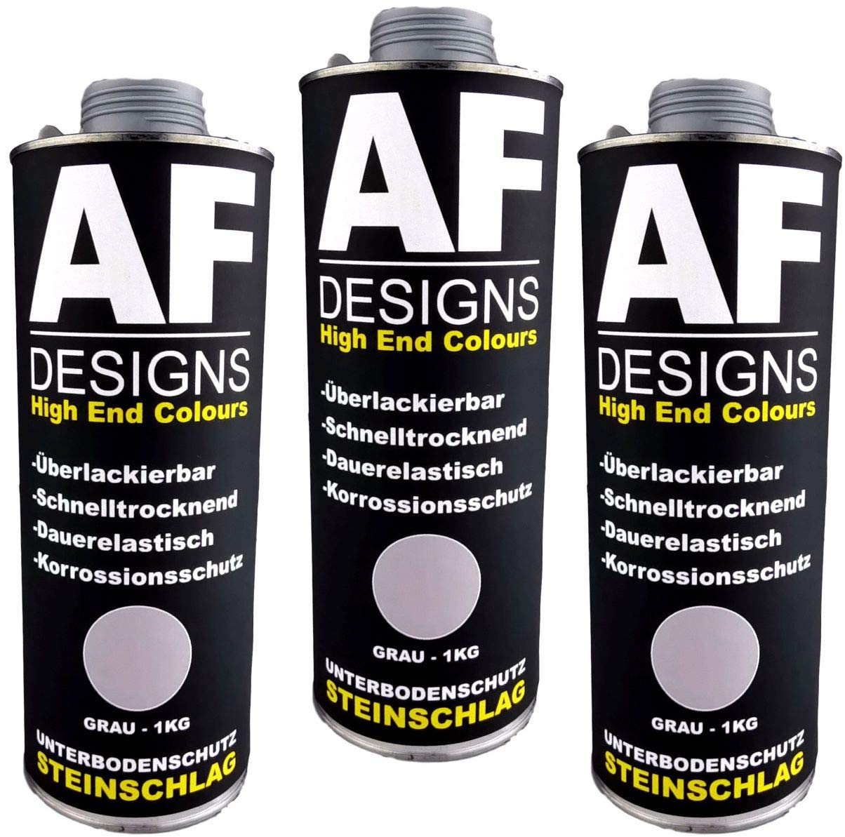 Alex Flittner Designs Unterbodenschutz grau 3x1kg überlackierbar Steinschlagschutz von Alex Flittner Designs