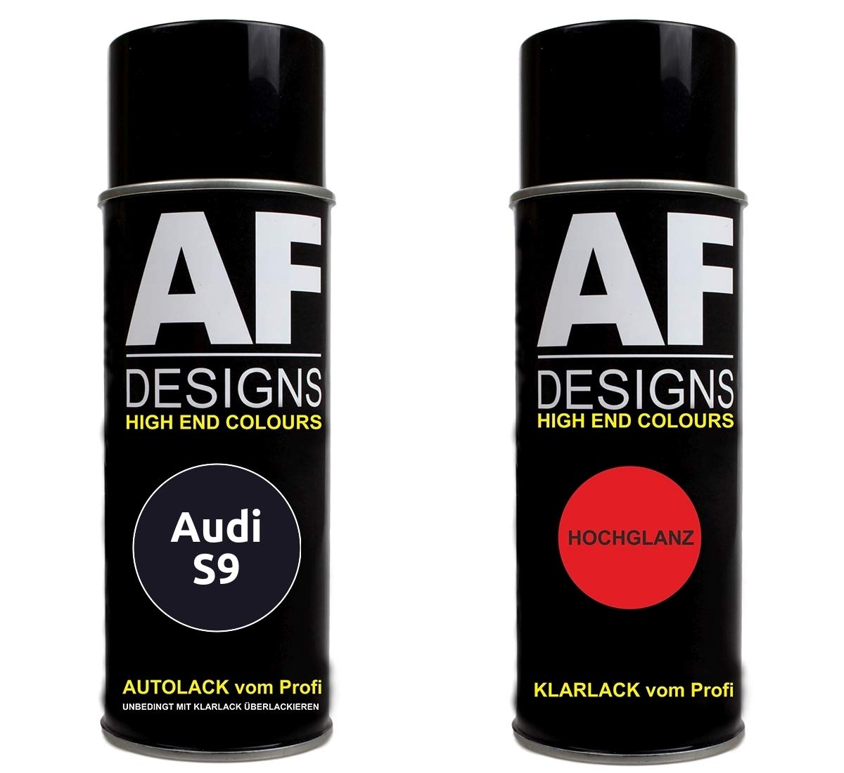 Autolack Spraydose Set für AUDI S9 SCUBABLAU MET Basislack Klarlack Sprühdose 400ml von Alex Flittner Designs