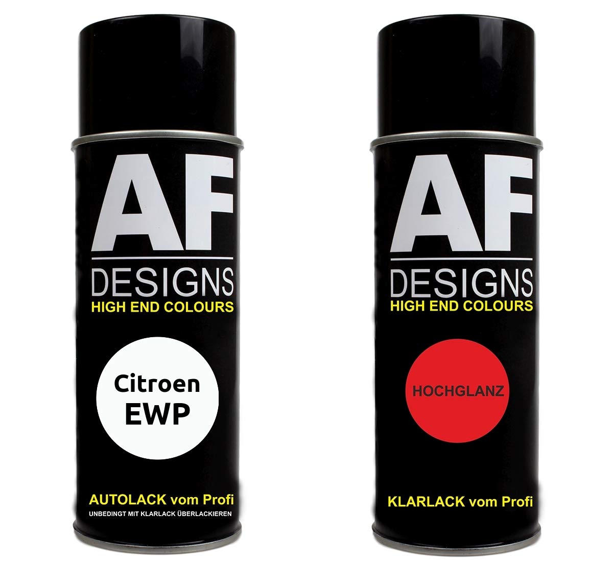 Alex Flittner Designs Autolack Spraydose Set für Citroen EWP Blanc Banquise Basislack Klarlack Sprühdose 400ml von Alex Flittner Designs