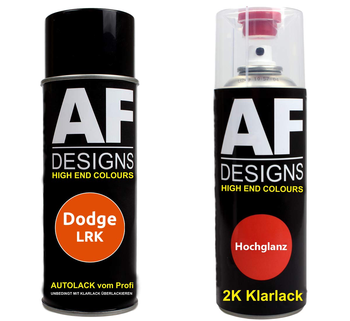 Autolack Spraydose Set für Dodge LRK Stryker Red Perl 2K Klarlack Basislack Sprühdose Spraydosen 2x400ml von Alex Flittner Designs