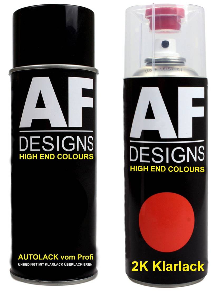 Alex Flittner Designs Autolack Spraydose Set für Mercedes 6815 Achatgrn 2K Klarlack Basislack Sprühdose Spraydosen 2x400ml von Alex Flittner Designs