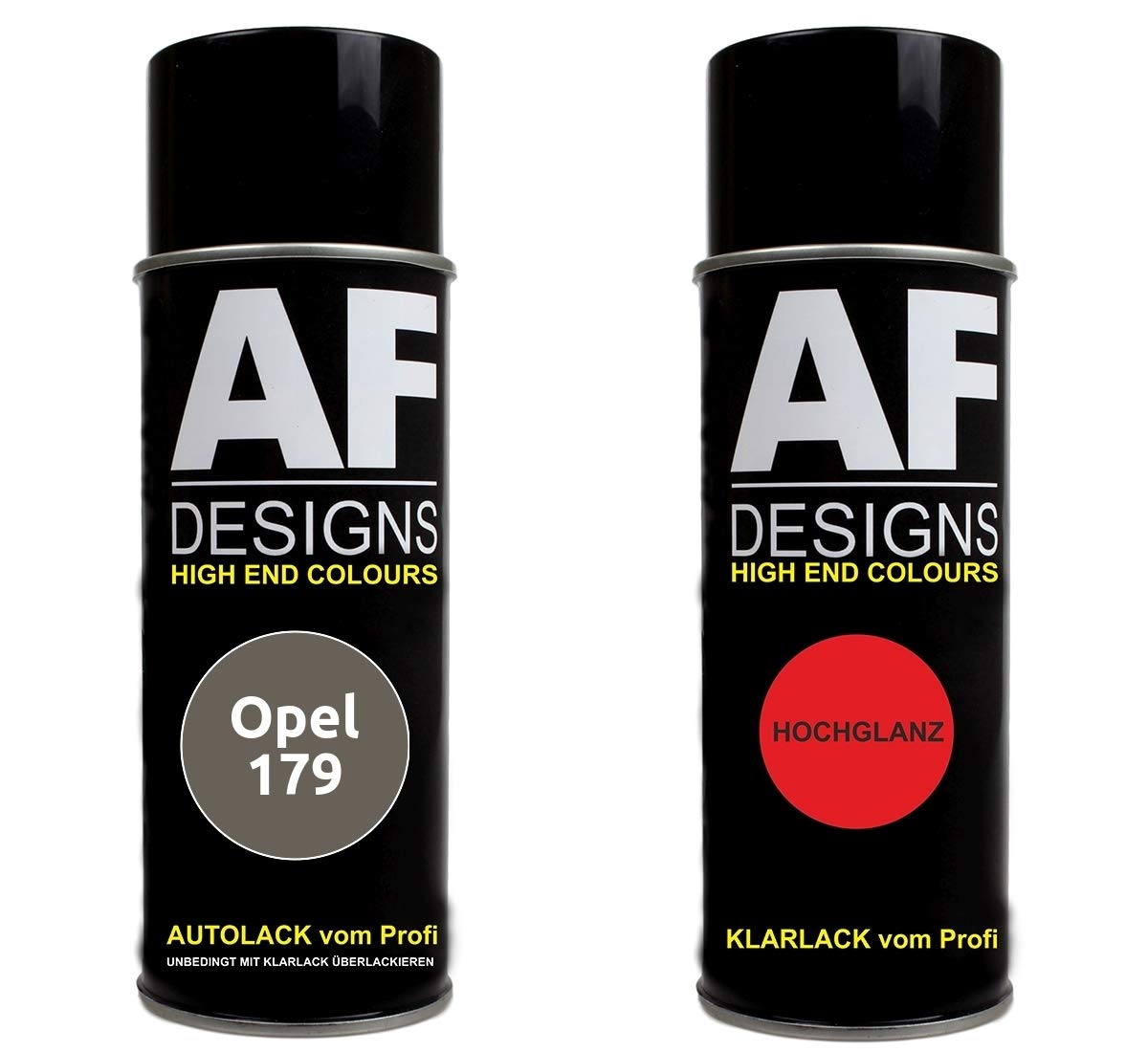 Alex Flittner Designs Autolack Spraydose Set für Opel 179 SILBERSEE metallic Basislack Klarlack Sprühdose 400ml von Alex Flittner Designs