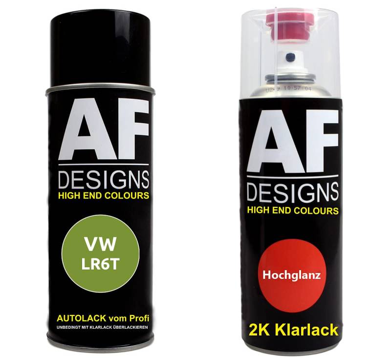 Autolack Spraydose Set für VW LR6T Viperngrn Metallic 2K Klarlack Basislack Sprühdose Spraydosen 2x400ml von Alex Flittner Designs