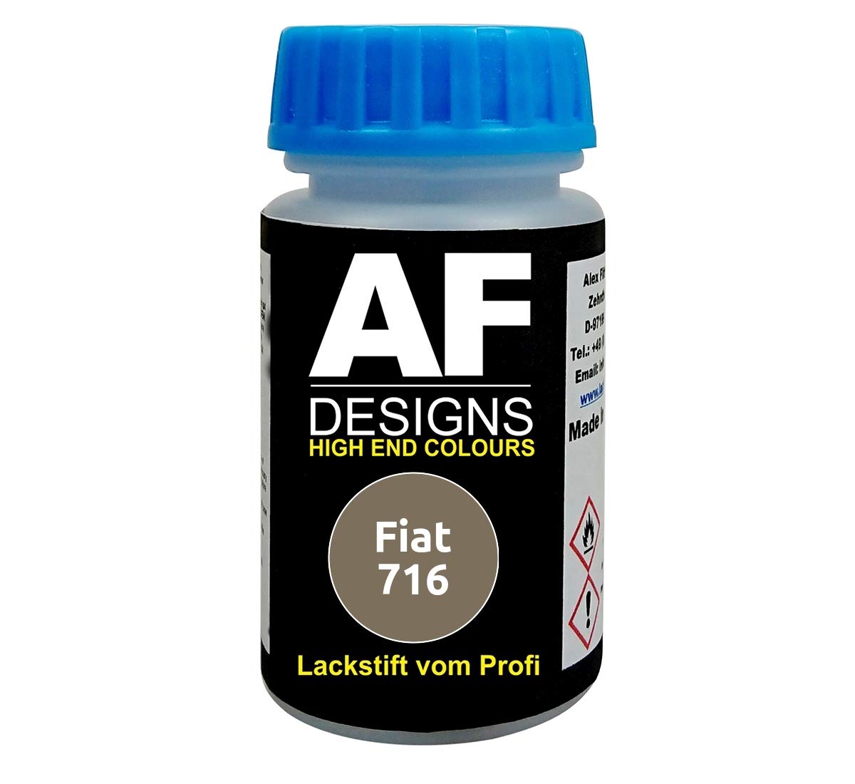 Lackstift für FIAT 716 Beige Sabbia Metallic schnelltrocknend Tupflack Autolack von Alex Flittner Designs