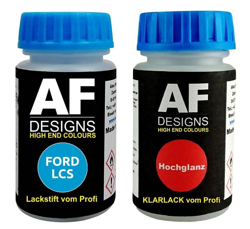 Lackstift für FORD LCS Lichtblau + Klarlack je 50ml Autolack Basislack Set von Alex Flittner Designs