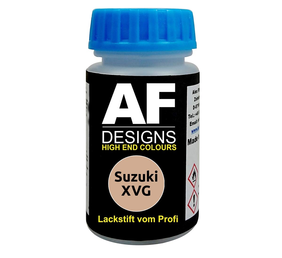 Lackstift für Suzuki XVG Chiffon Ivory Metallic schnelltrocknend Tupflack Autolack von Alex Flittner Designs