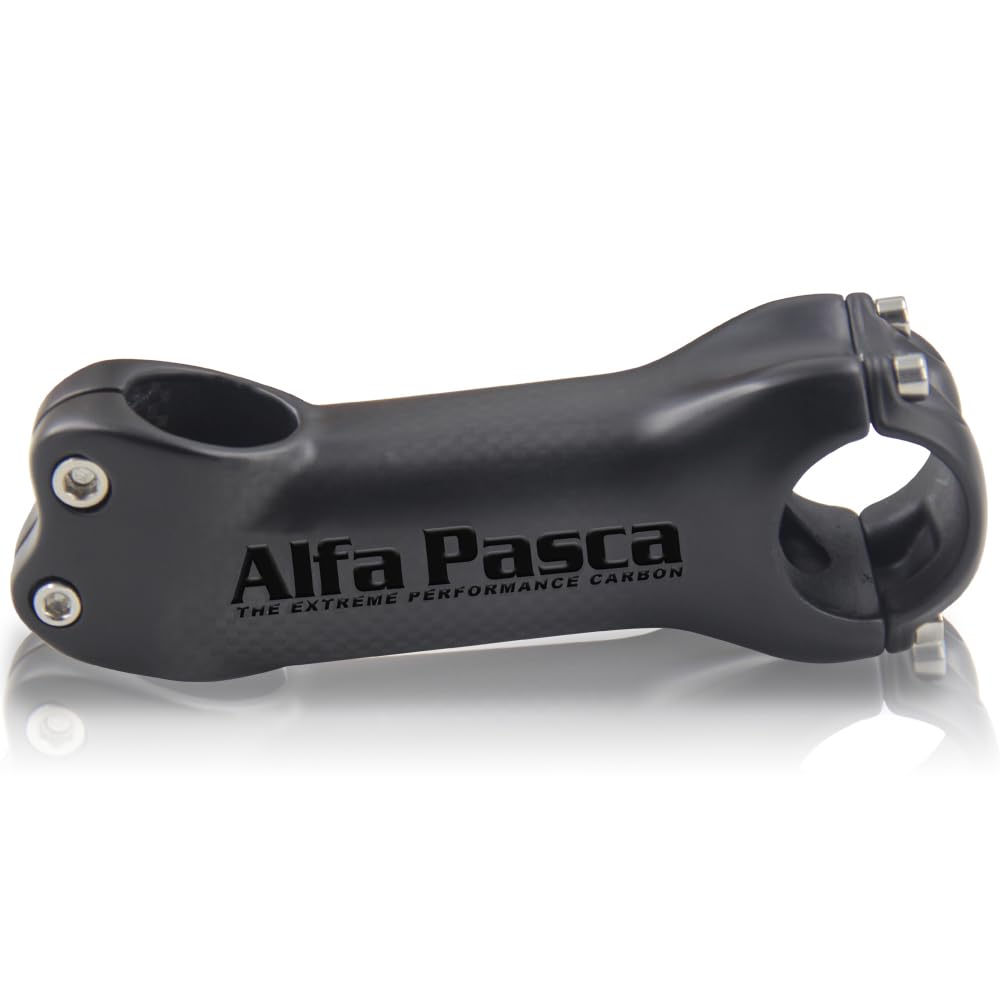 Alfa Pasca Carbon MTB Fahrradlenkervorbau, 31,8 Zoll, Rennrad, Lenkervorbau, 6 Grad, 110 mm von Alfa Pasca