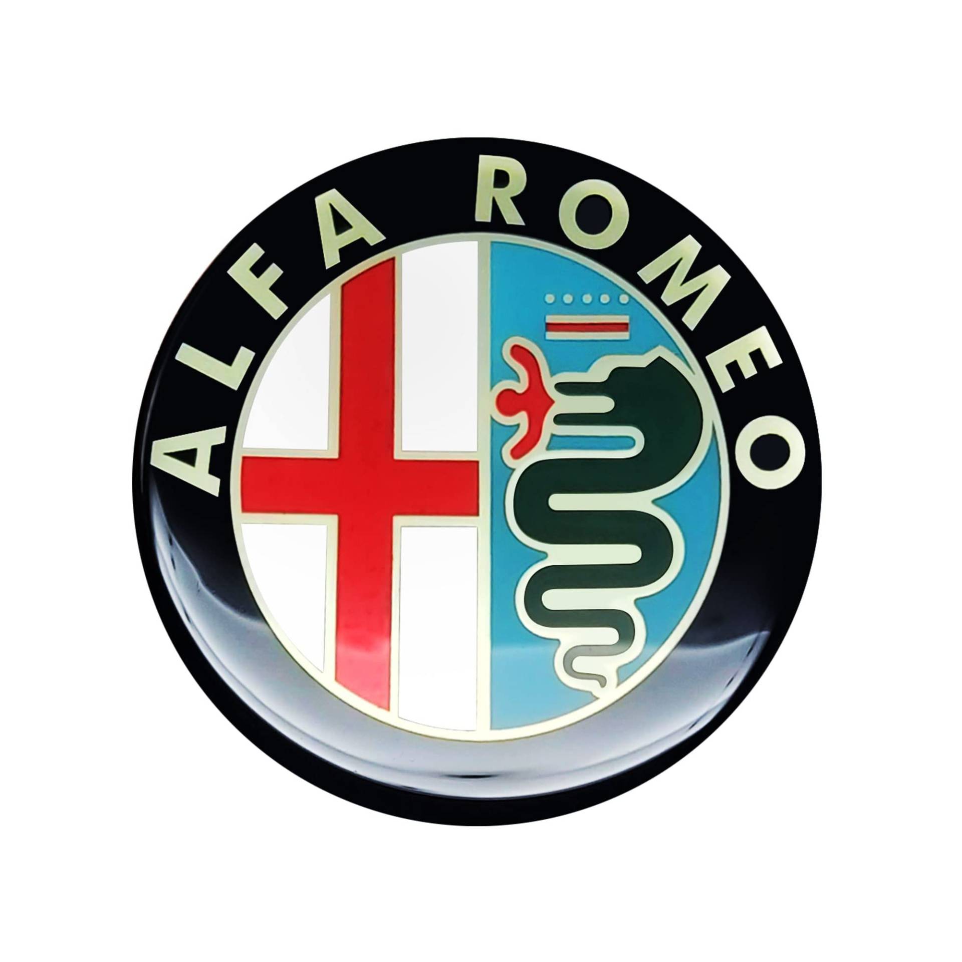 Alfa Romeo 21848 Offizielles 3D Aufkleber Logo Old, 48 mm von Alfa Romeo