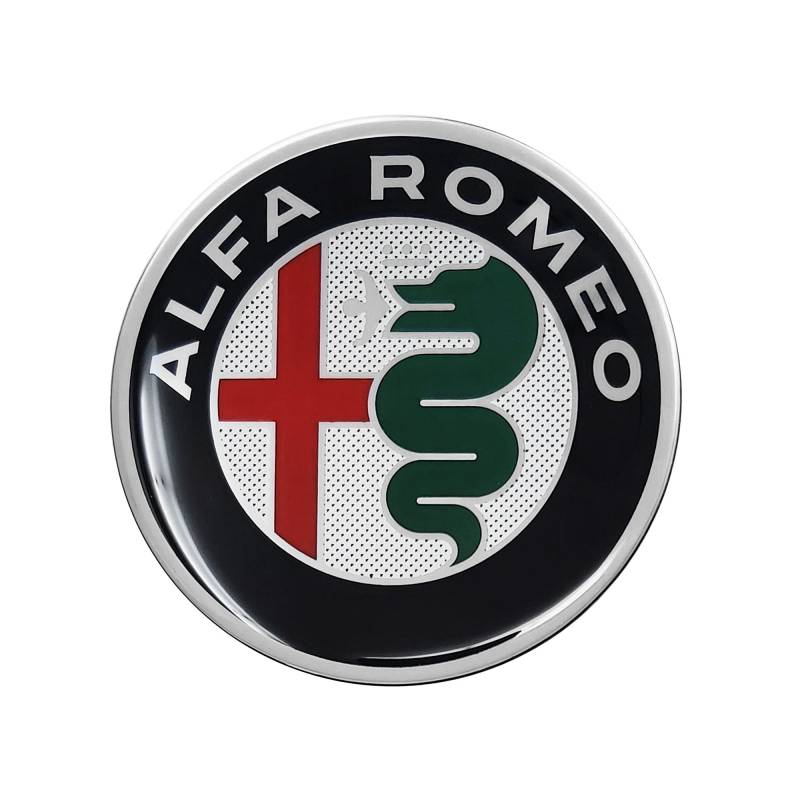 Alfa Romeo 21873 3D-Aufkleber, offizielles Logo, Durchmesser 60 mm, Mehrfarbig von Alfa Romeo