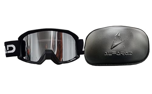 Alfarad Motorradbrille ATV DirtBike Offroad Racing MX-Brille Moto-Brille Silber von Alfarad