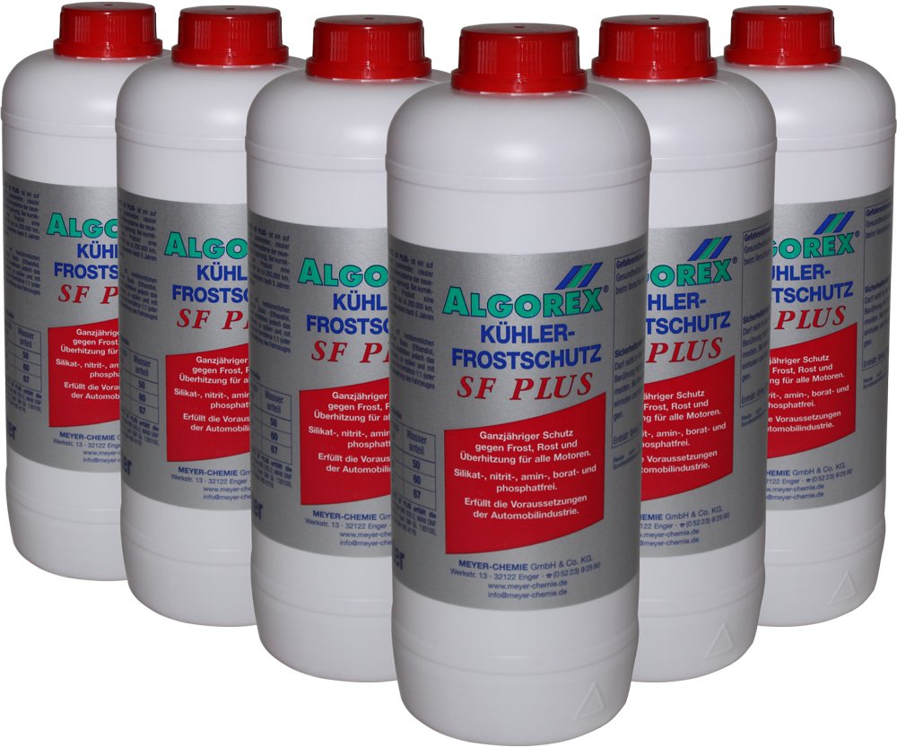 ALGOREX Kühlerfrostschutz SF PLUS 6x1,5 Liter = 9 Liter von Algorex