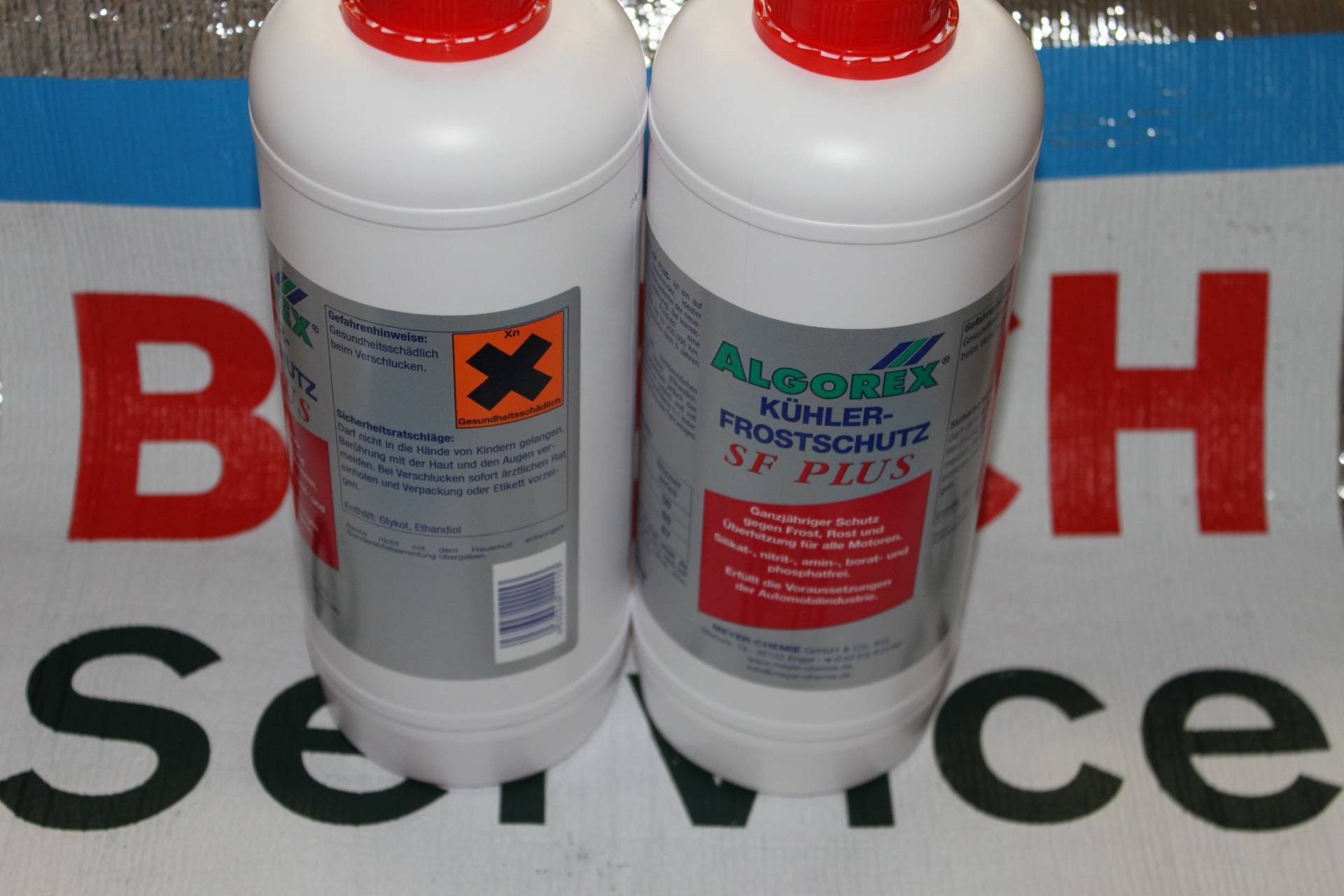 Kühlerfrostschutz Algorex - ROT 2 Stk Inhalt pro Flasche-1500 ml von Algorex