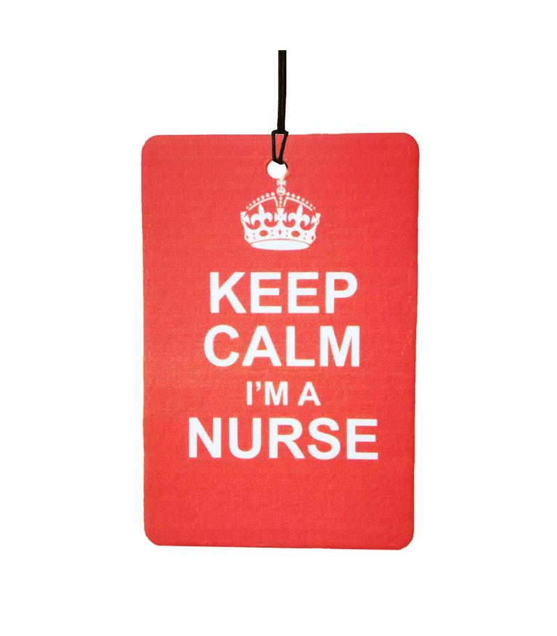 Keep Calm I'm A Nurse Auto Lufterfrischer von Ali Air Freshener