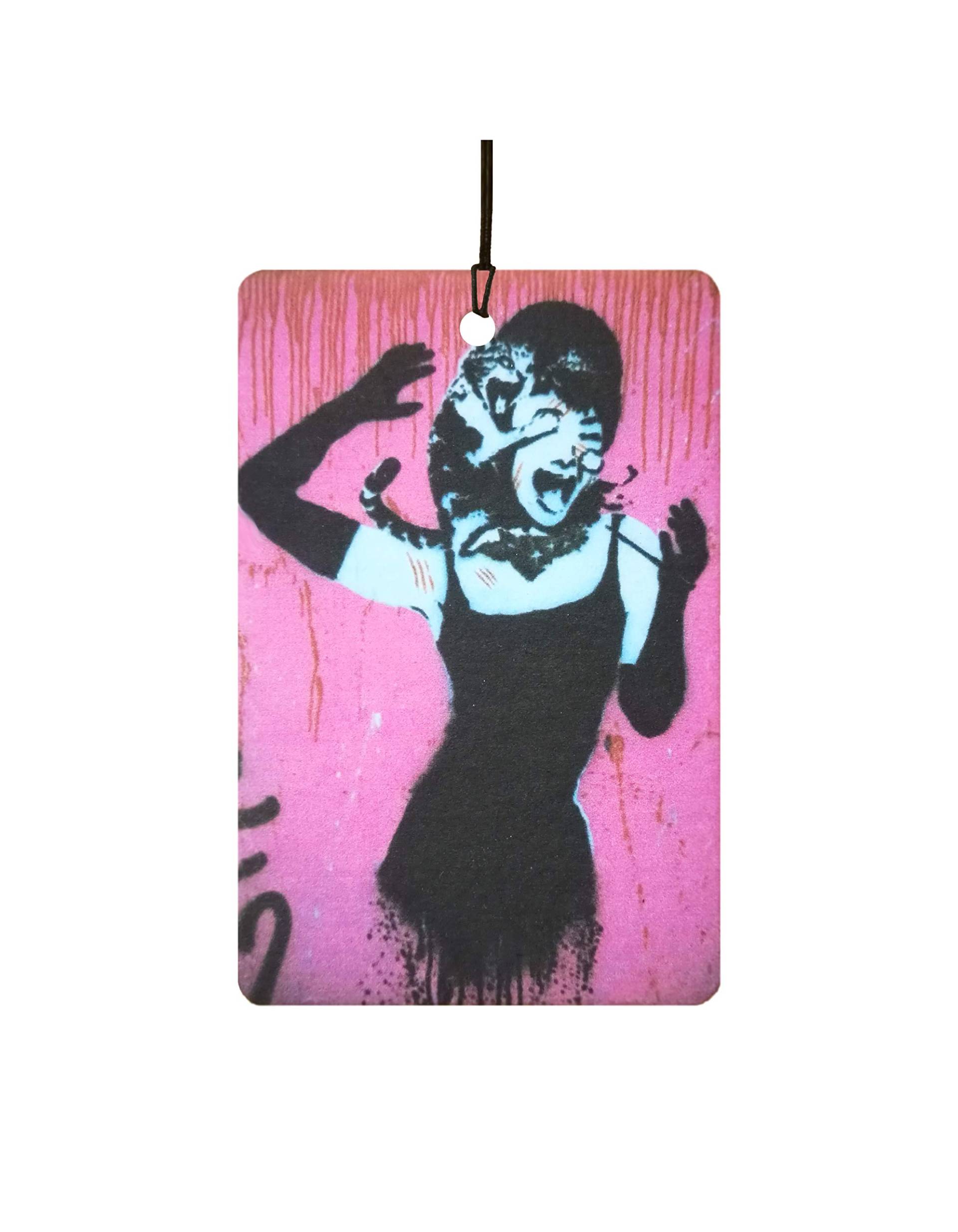 Ali Air Freshener Banksy Audrey Hepburn Cat Attack Auto Lufterfrischer von Ali Air Freshener