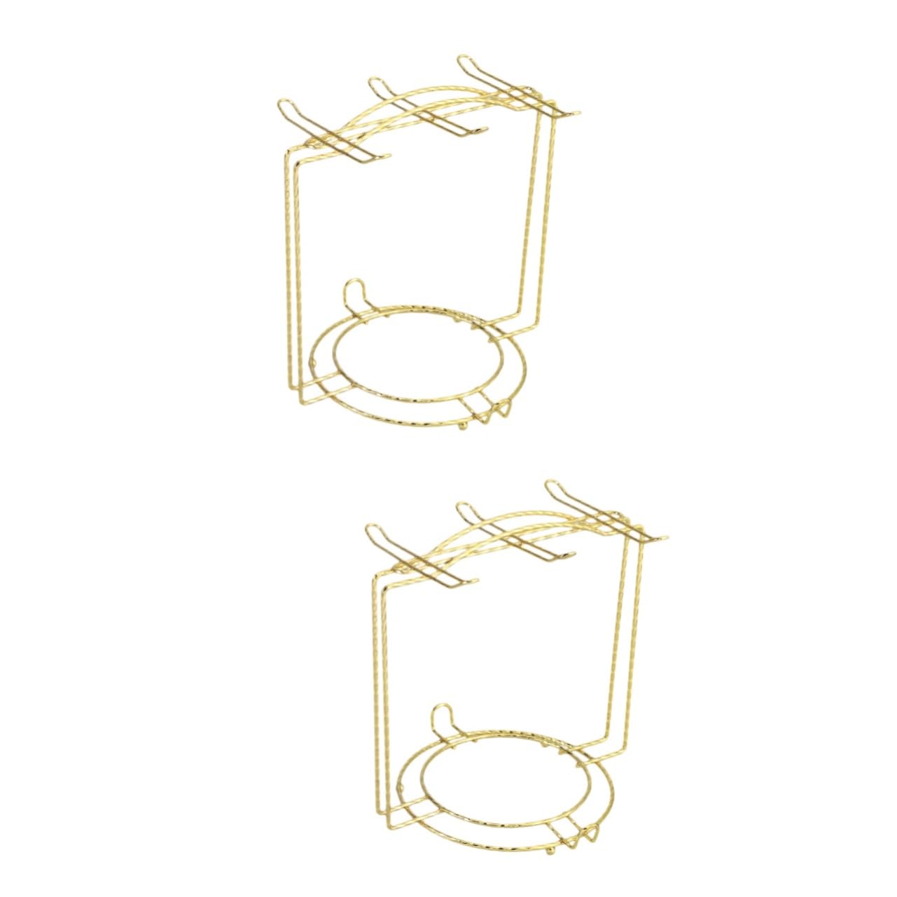 Alipis 2st Becherhalter Präsentationsständer Für Drahtgestelle Arbeitsplatte Abtropfgestell Für Kaffeetassen Tassenhalter Für Die Küche Präsentationskorb Für Teetassen Becherbaum Golden von Alipis