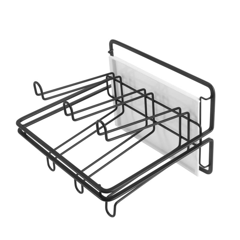 Alipis Getränkehalter Ständer zum Trocknen von Flaschen Becherbecherhalter Kaffeetassenaufhänger unter dem Schrank abstellregal ablageregal Tassenregal Cup-Organizer-Ständer Eisen Black von Alipis