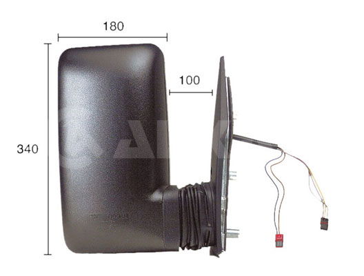 Außenspiegel rechts Alkar 9228977 von Alkar