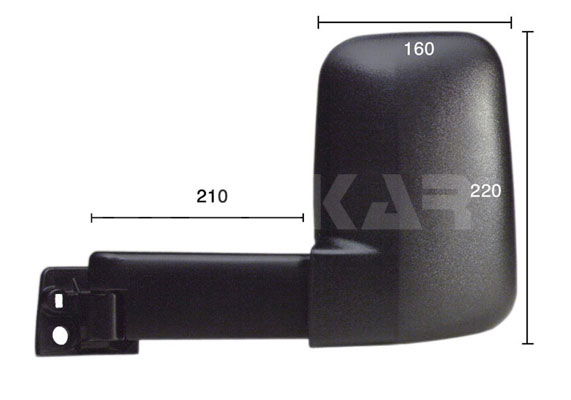 Außenspiegel rechts Alkar 9264961 von Alkar