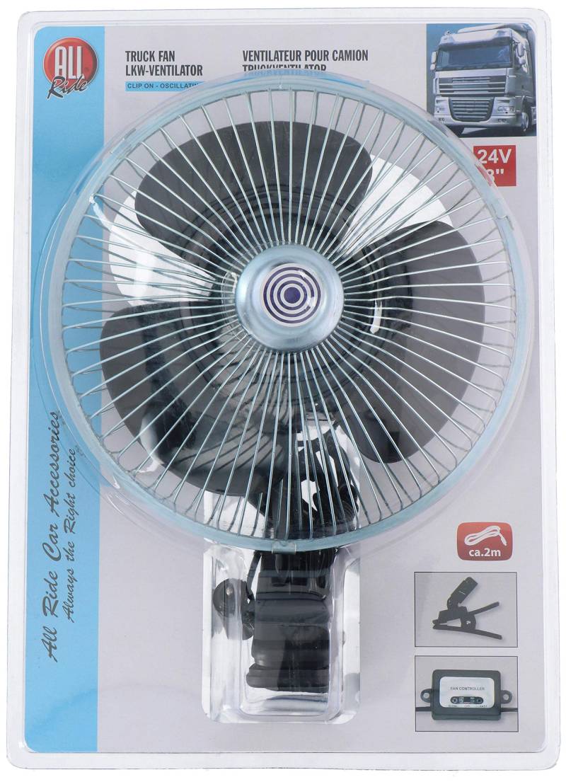 All Ride 8711252722283 871125272228 Ventilator oszillierend, 24 V, Silber (Silber) von All Ride