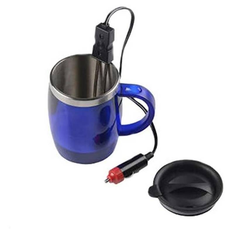 All Ride Thermobecher 24 V – Kaffeekanne mit Heizelement – Wasserkocher - ​​350 ml – Blau von All Ride