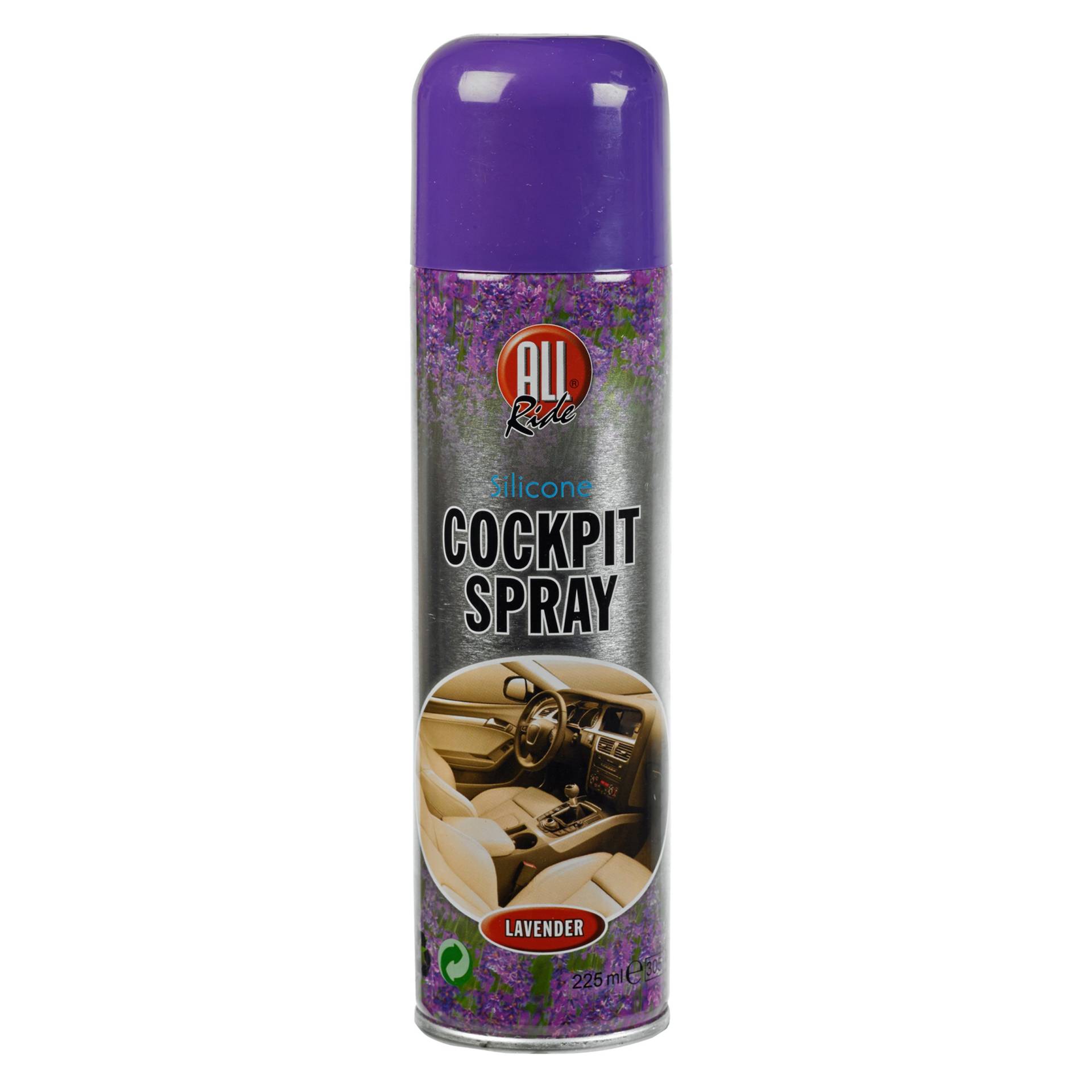 Reinigungsspray Cockpit, 225 ml aromatisierter Silikonduft von All Ride