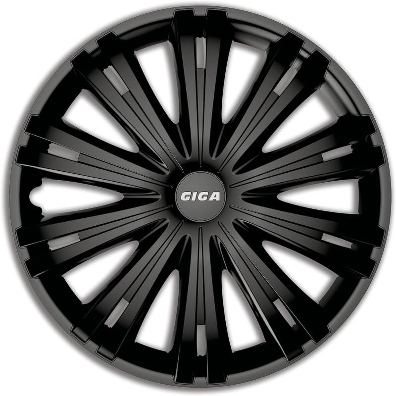 Radkappen GIGA Black PRO Schwarz 4er Pack Radzierblenden (16) von All4You