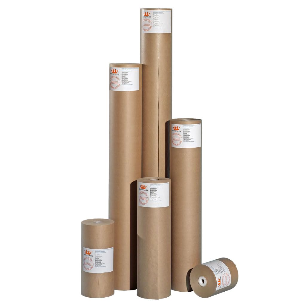 AllorA Abdeckpapier für Lackierer/Maler | Abdeckkraftpapier | Lackschutzpapier | ergibig, superdicht & reißfest | 40gr./m² | 450m Rolle in verschiedenen Breiten (120cm Breite) von AllorA