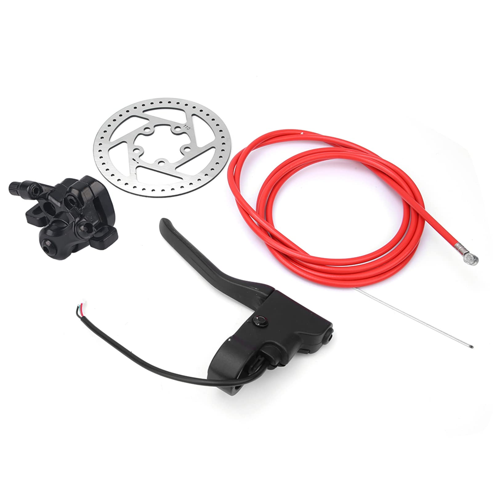 E-Scooter Scheibenbremse Bremsscheibe Elektroroller Hinterradbremsscheibe Pad Bremsgriff Kit Kompatibel mit M365 von Alomejor