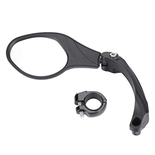 Fahrrad Rückspiegel Frei Drehbar Fahrradlenker Rückspiegel Einstellbarer Edelstahl-Fahrrad Rückspiegel für Lenkerdurchmesser 22,2 mm(links) von Alomejor