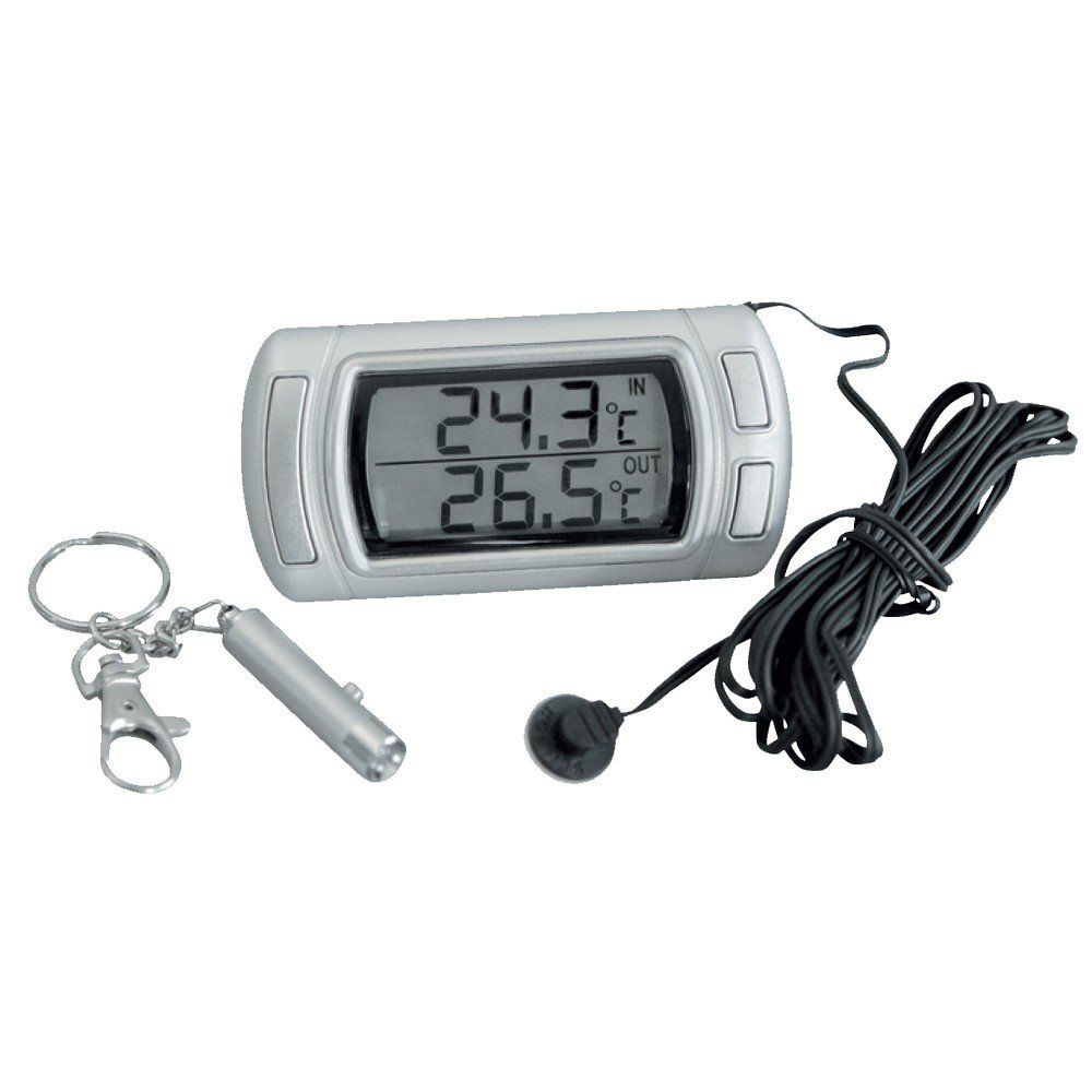 Alpin 73406 Innen-/Aussenthermometer mit LED Anhänger von Alpin