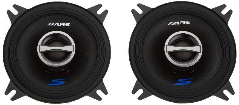 Alpine S-S40-10 cm (4-Zoll) 2-Wege-Koaxial-Lautsprechersystem von Alpine Pro