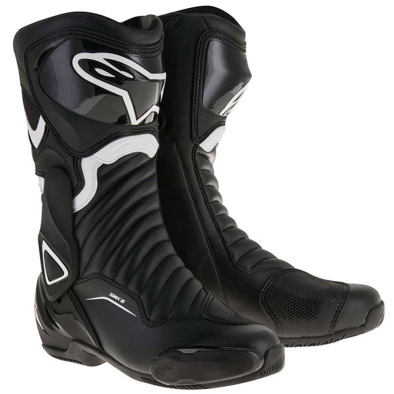 Alpinestars Motorradstiefel SMX-6 V2 Stiefel Sport Racing schwarz weiss GröÃŸe 44, 2057_23097, Weiß von Alpinestars