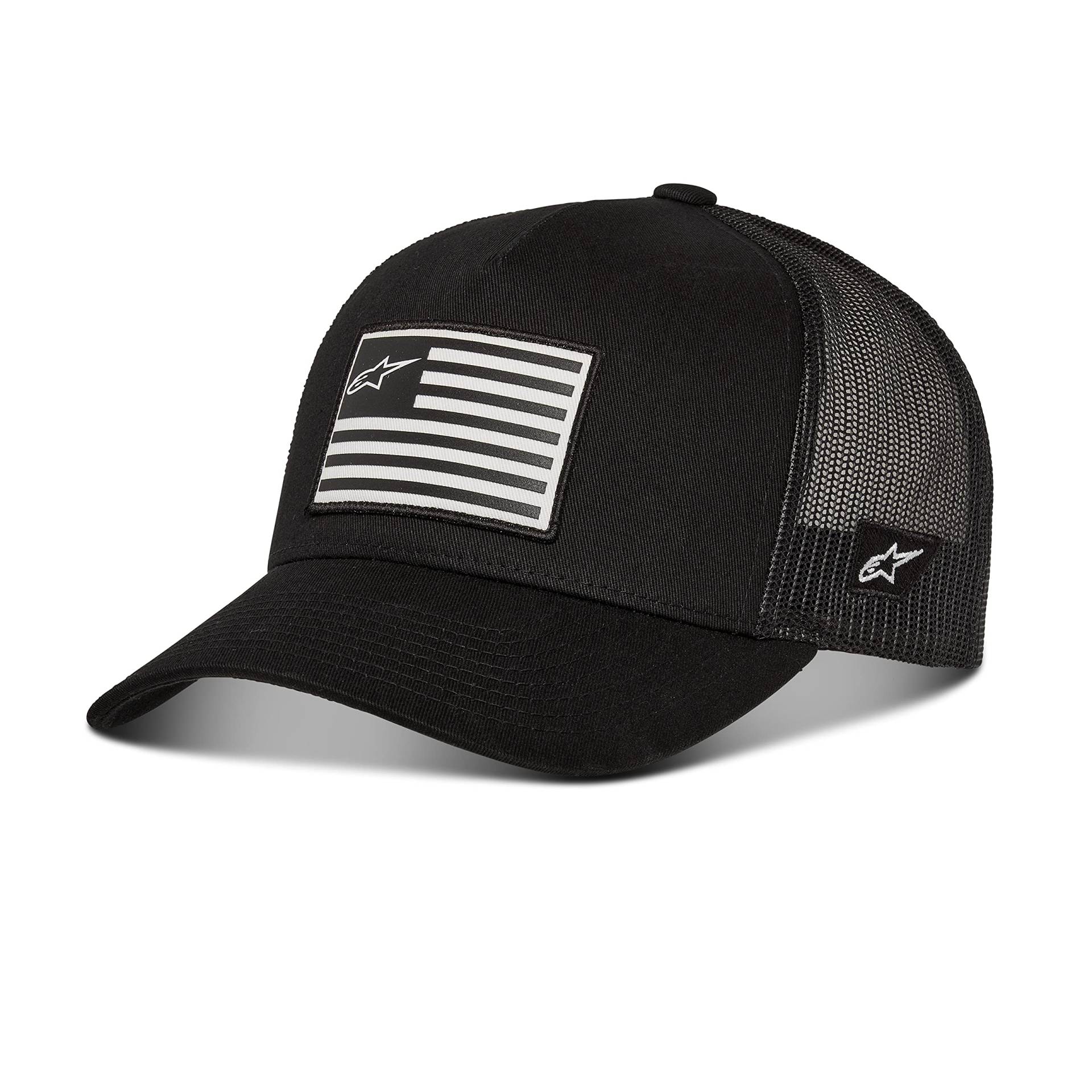 Alpinestars, Flag Snapback, Baseball Kappe, Schwarz Schwarz, Os, Mann, Einheitsgröße von Alpinestars