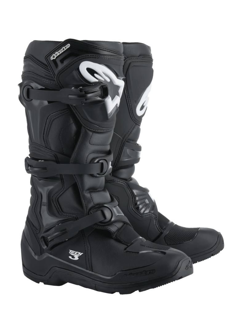 Alpinestars 2013118-10-10 Herren Tech 3 Enduro Motocross Stiefel, Schwarz, 43 von Alpinestars