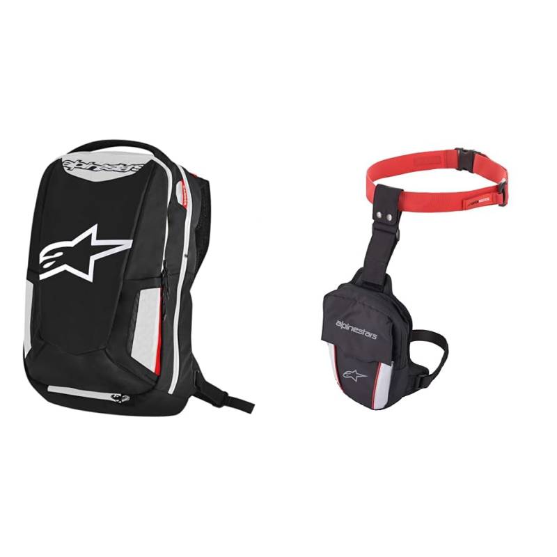 Alpinestars 2801-1259 Motorrad-Rucksack City Hunter Schuh & Access Thigh Bag, Taktisch Beintasche Beinbeutel Oberschenkeltasche Hüfttasche Gürteltasche Werkzeugtasche Tasche von Alpinestars