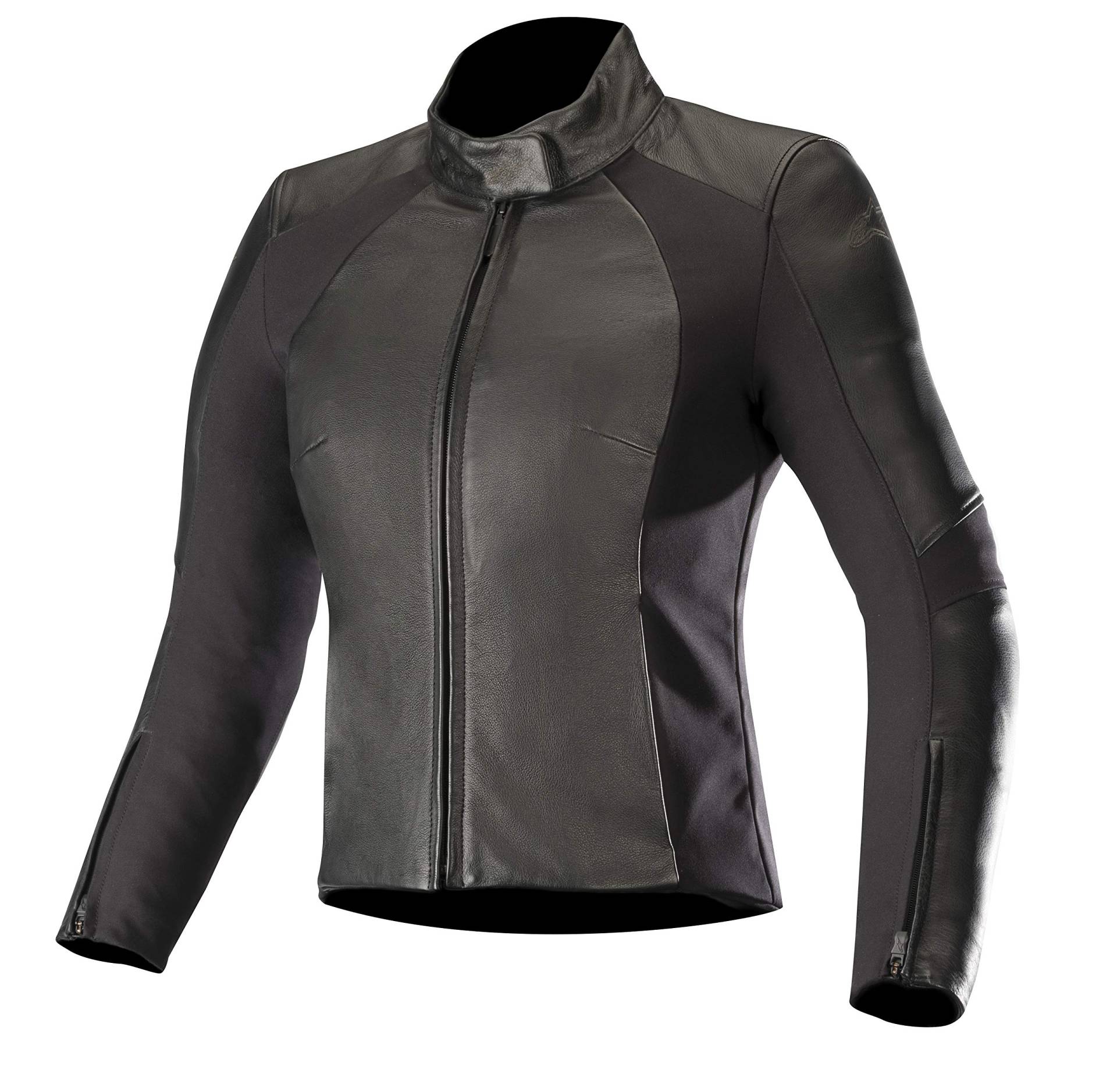 Alpinestars 311551910-40 Leder Damen NC Motorrad Jacke für Frau, Schwarz, 40 EU von Alpinestars