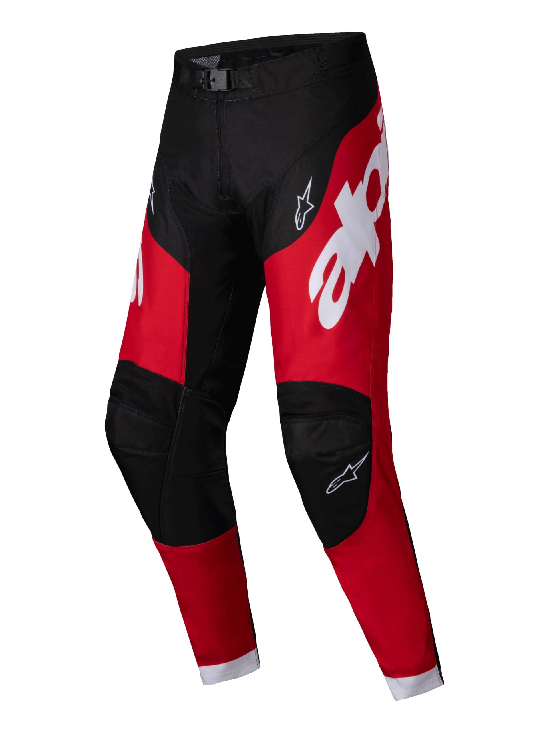 Alpinestars 3720425-1303-38 Racer Veil Pants Black/Bright Red 38 von Alpinestars