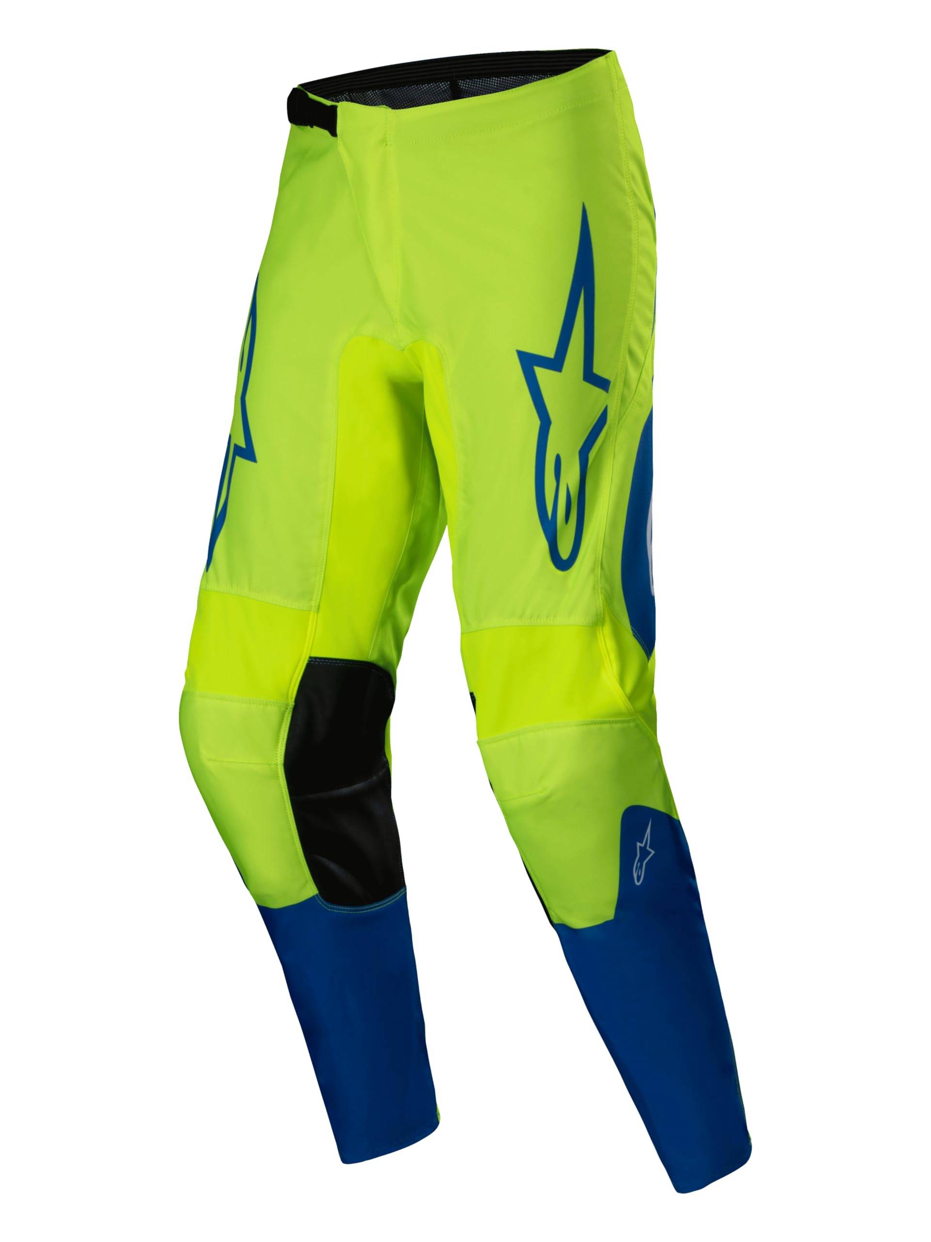 Alpinestars 3720525-557-32 Fluid Haul Pants Yellow Fluo/Blue 32 von Alpinestars